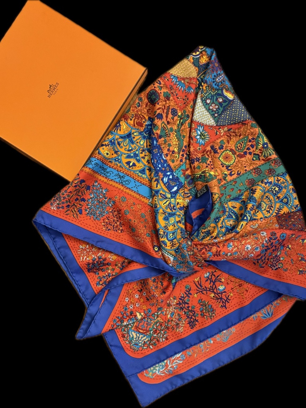 Hermes silk scarf